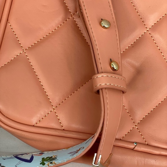 Disney Mary Blair’s Alice in Wonderland Quilted Crossbody Bag with Gold Accents - Picture 5 of 10